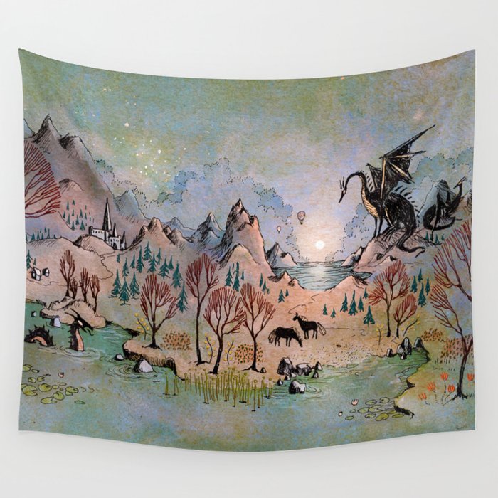 Dragon Hills Wall Tapestry