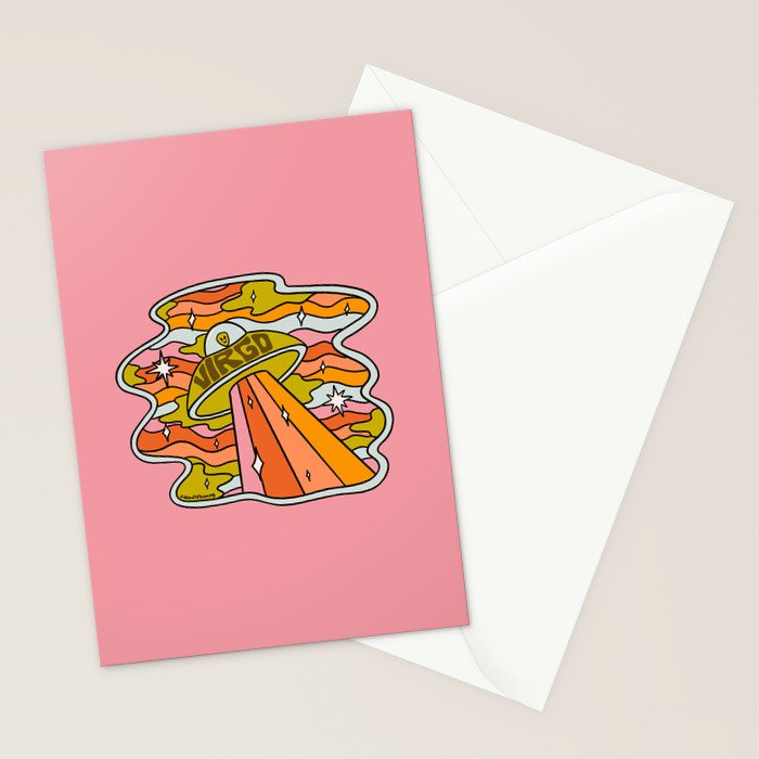 Virgo UFO Stationery Card Gallery Image 2