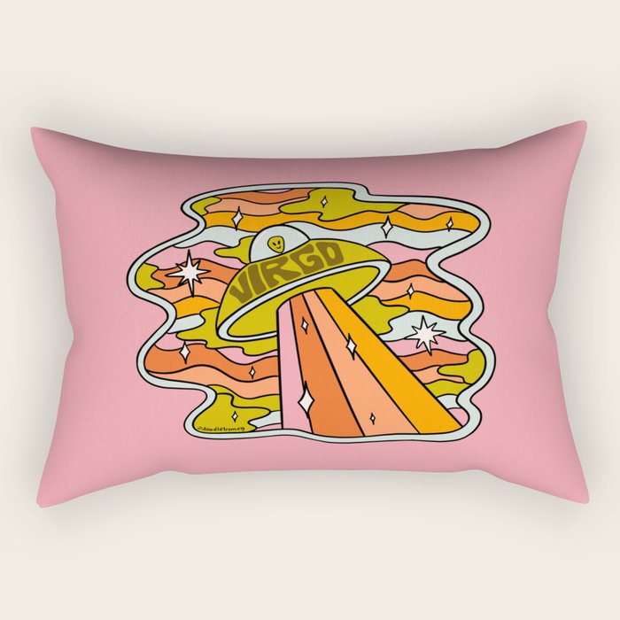 Virgo UFO Rectangular Pillow Gallery Image 2