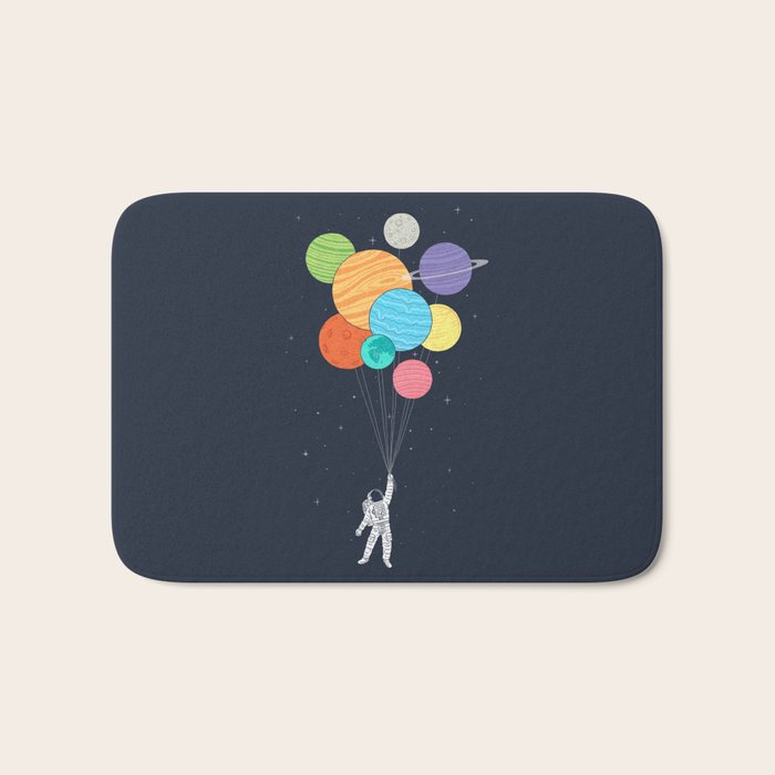 Planet Balloons Bath Mat Gallery Image 1