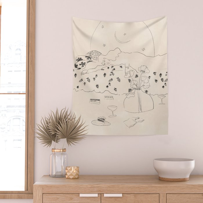 Friday Night Self Care Wall Tapestry Gallery Image 2