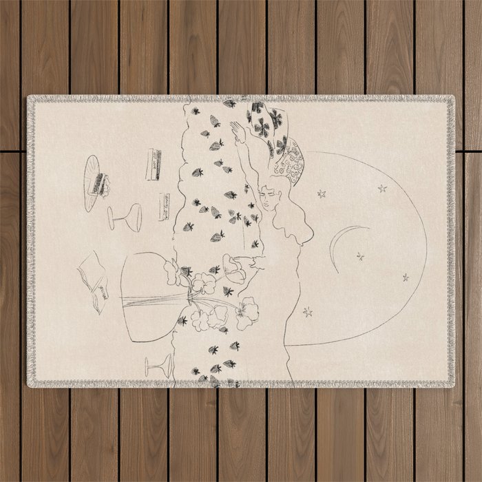 Friday Night Self Care Outdoor Rug Gallery Image 1