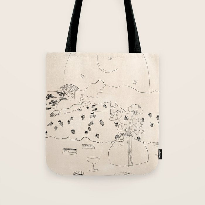 Friday Night Self Care Tote Bag Gallery Image 1