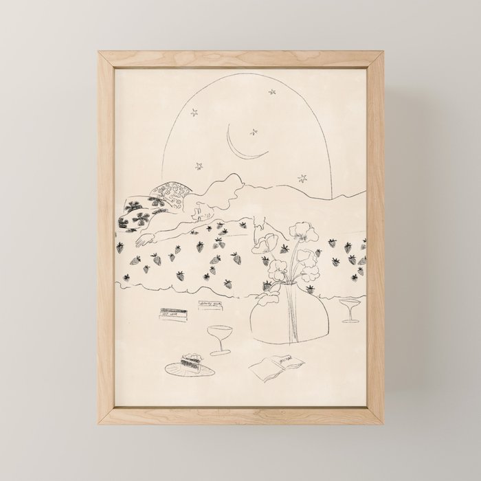 Friday Night Self Care Mini Art Print Gallery Image 1