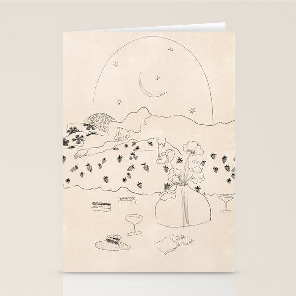 Friday Night Self Care Stationery Card Gallery Image 2