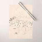 Friday Night Self Care Wrapping Paper Gallery Image 1