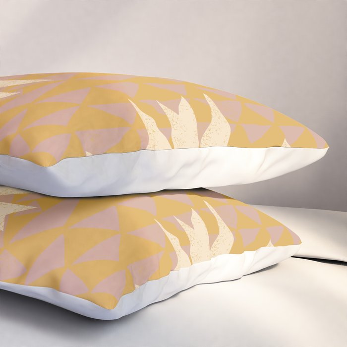 Doves In Flight (Yellow) Pillow Sham Gallery Image 3