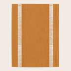 Modern Boho Serenity Stripes Caramel Brown Poster Gallery Image 4