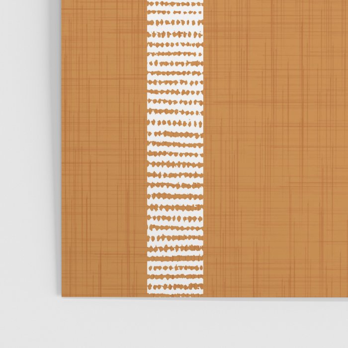 Modern Boho Serenity Stripes Caramel Brown Poster Gallery Image 3