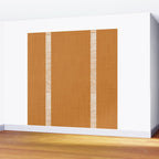 Modern Boho Serenity Stripes Caramel Brown Wall Mural Gallery Image 2