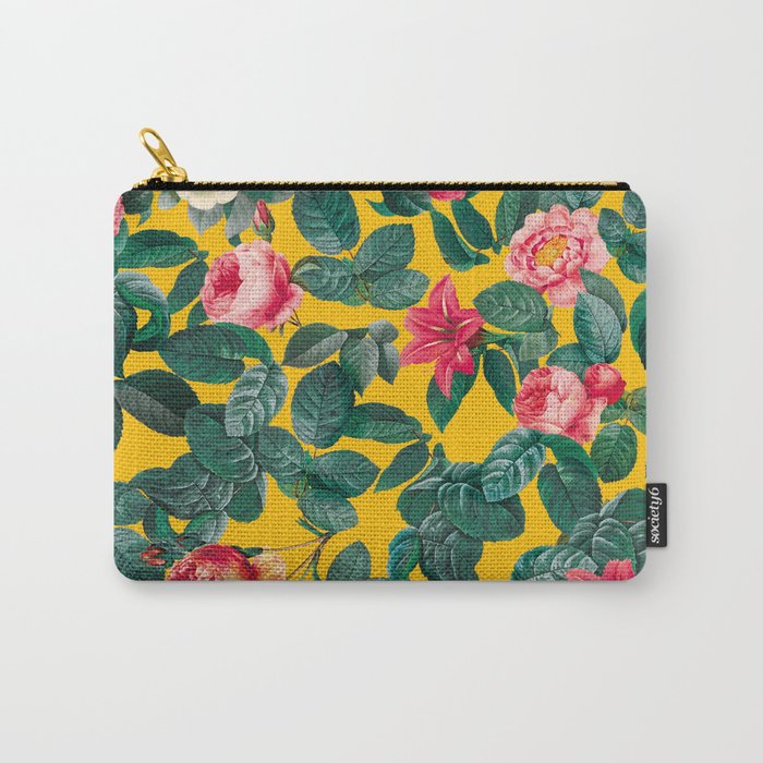 Summer Botanical Pattern Carry All Pouch Gallery Image 1
