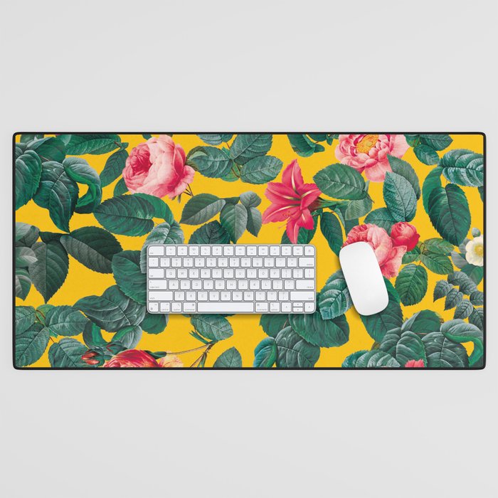Summer Botanical Pattern Desk Mat Gallery Image 1