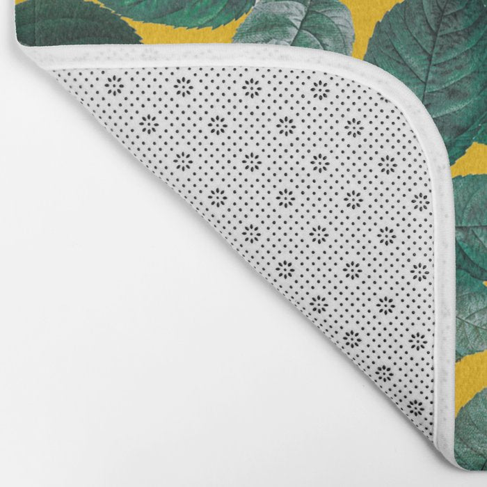 Summer Botanical Pattern Bath Mat Gallery Image 2