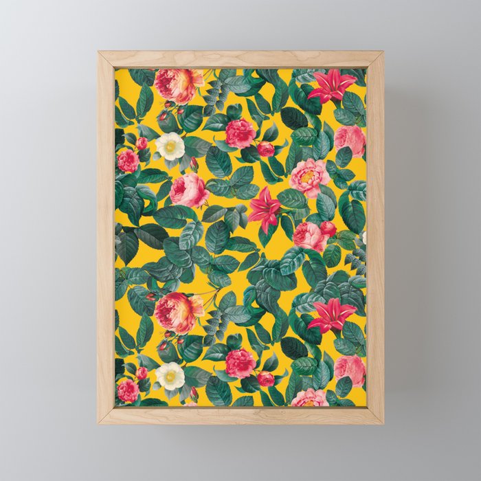 Summer Botanical Pattern Mini Art Print Gallery Image 1