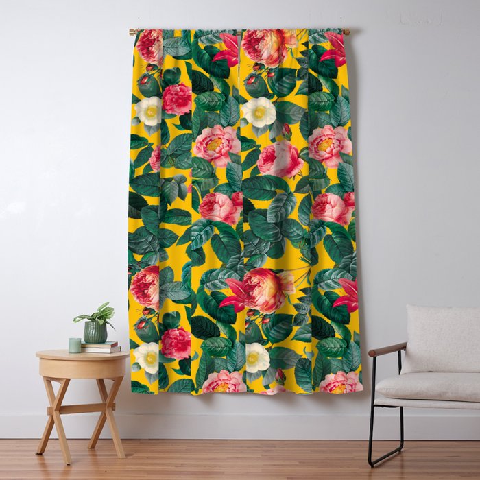 Summer Botanical Pattern Window Curtain Gallery Image 5