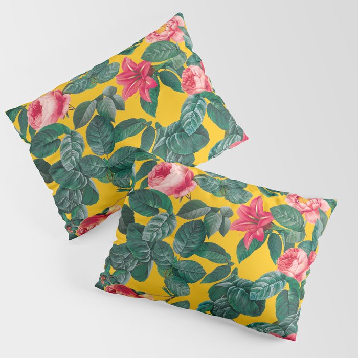 Summer Botanical Pattern Pillow Sham Gallery Image 3