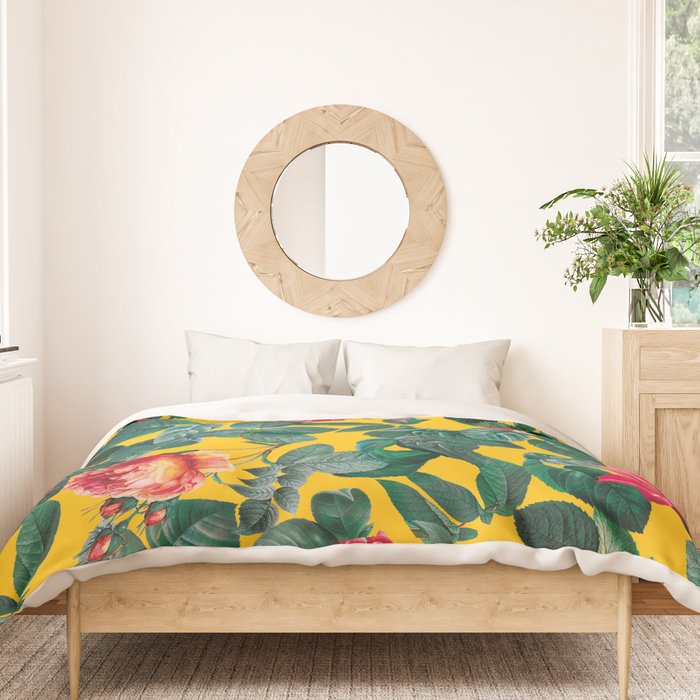 Summer Botanical Pattern Duvet Cover Gallery Image 3