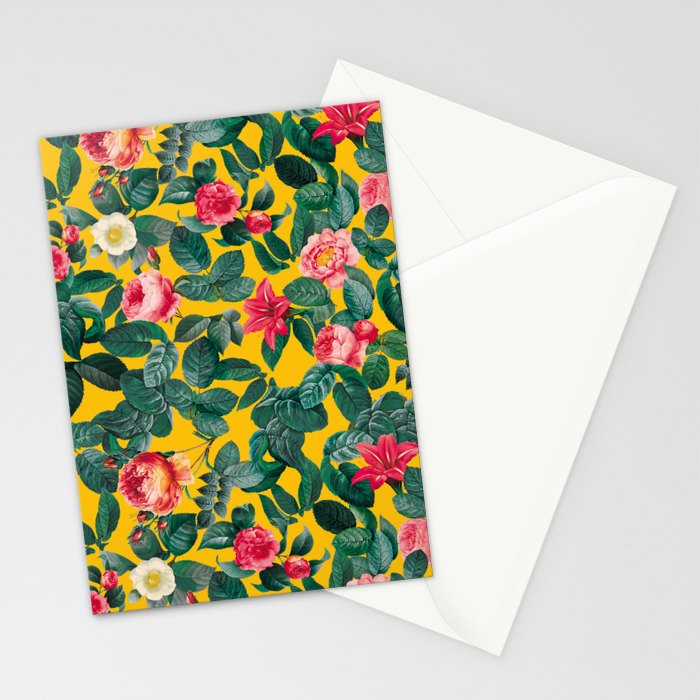 Summer Botanical Pattern Stationery Card Gallery Image 2