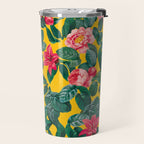 Summer Botanical Pattern Travel Mug Gallery Image 2