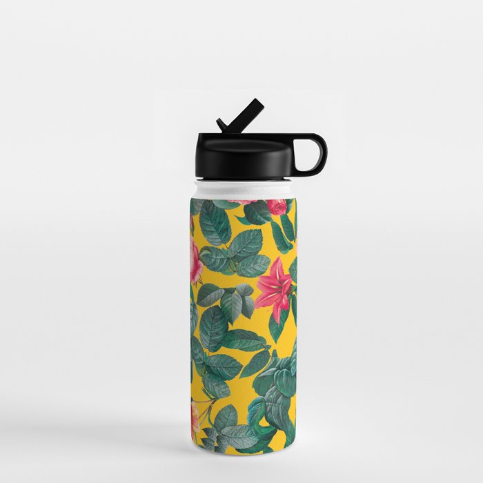 Summer Botanical Pattern Water Bottle Gallery Image 1