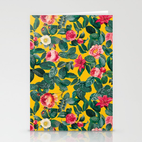 Summer Botanical Pattern Stationery Card Gallery Image 1