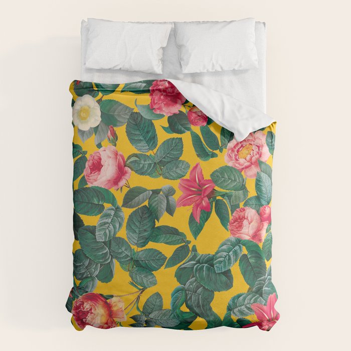 Summer Botanical Pattern Duvet Cover Gallery Image 6