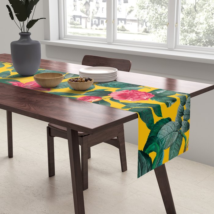 Summer Botanical Pattern Table Runner Gallery Image 2