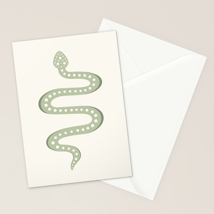 Minimal Snake XXXIV Stationery Card Gallery Image 2