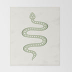 Minimal Snake XXXIV Throw Blanket Gallery Image 2