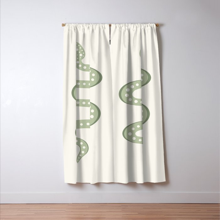 Minimal Snake XXXIV Window Curtain Gallery Image 3