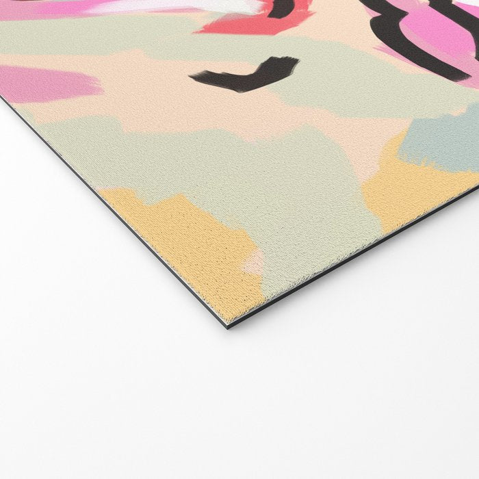 Emotional Orientation, Abstract Face Line Art Drawing Sketch, Mental Wellness Eclectic Painting, Bohemian Positivity Good Vibes Growth Peace Welcome Mat Gallery Image 2