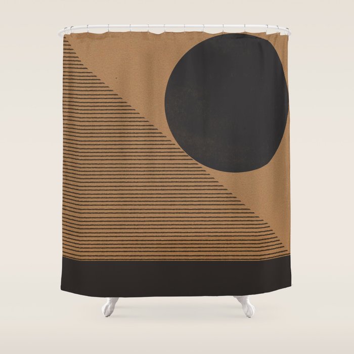 Geo Balance Block Shower Curtain Gallery Image 1