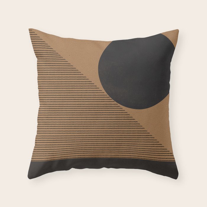 Geo Balance Block Throw Pillow Gallery Image 1