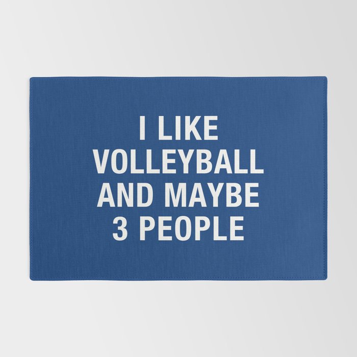 I LIKE VOLLEYBALL AND MAYBE 3 PEOPLE Rug Gallery Image 2