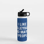 I LIKE VOLLEYBALL AND MAYBE 3 PEOPLE Water Bottle Gallery Image 1