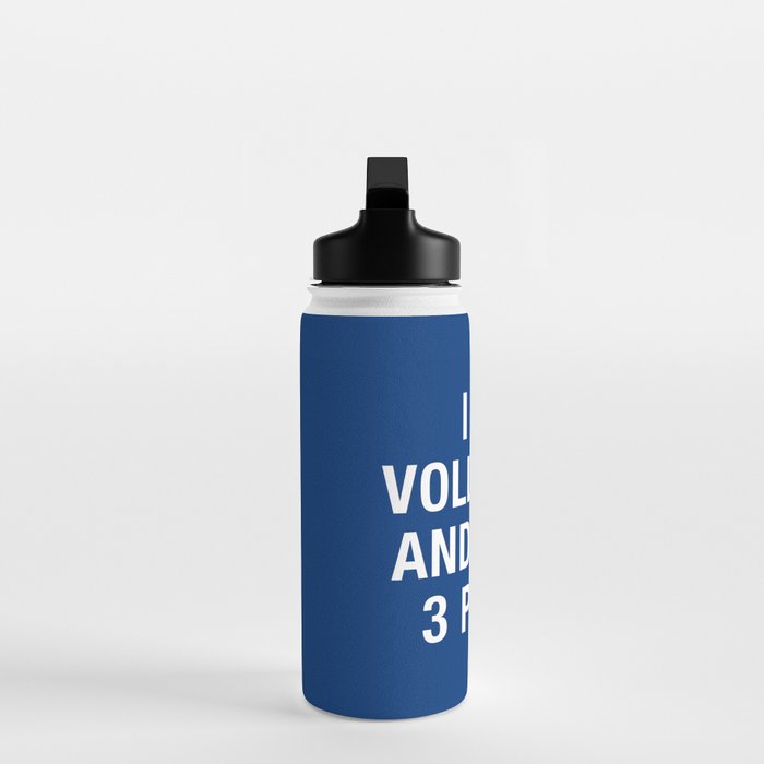 I LIKE VOLLEYBALL AND MAYBE 3 PEOPLE Water Bottle Gallery Image 3