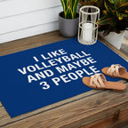 I LIKE VOLLEYBALL AND MAYBE 3 PEOPLE Outdoor Rug Gallery Image 2