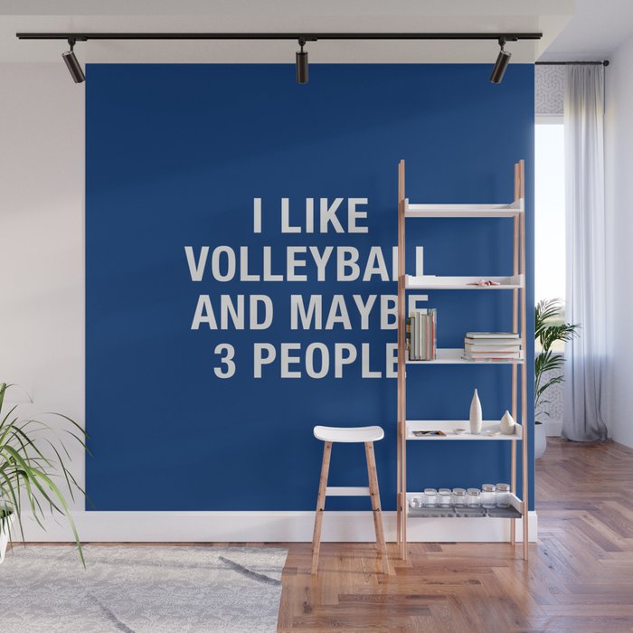 I LIKE VOLLEYBALL AND MAYBE 3 PEOPLE Wall Mural Gallery Image 1