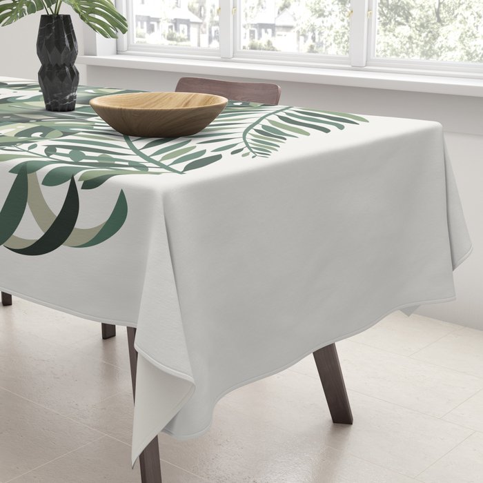 Cat and Plant 56 Tablecloth Gallery Image 3