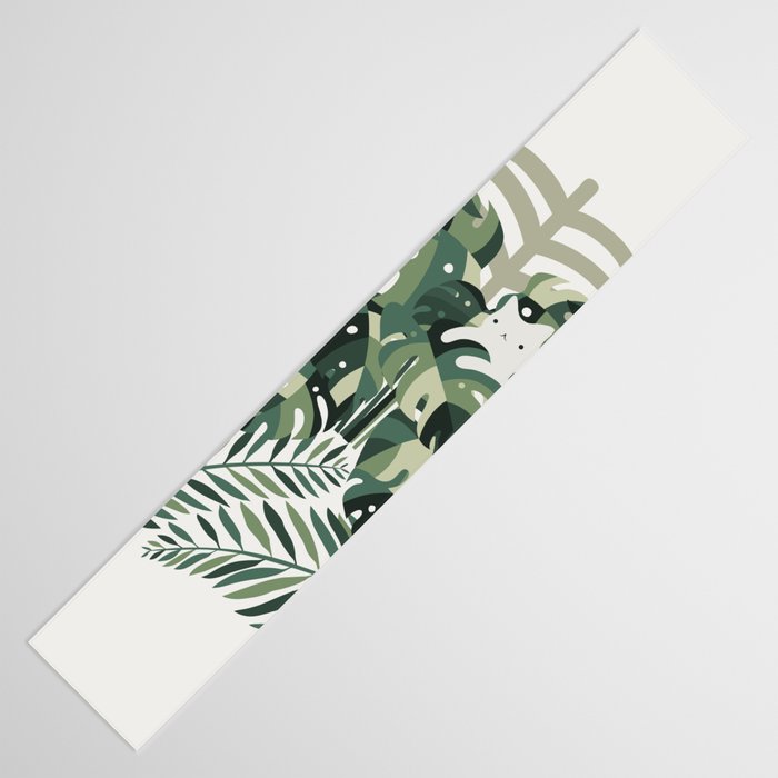 Cat and Plant 56 Table Runner Gallery Image 3
