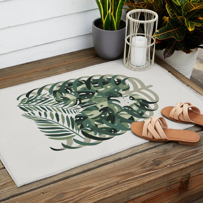 Cat and Plant 56 Outdoor Rug Gallery Image 2