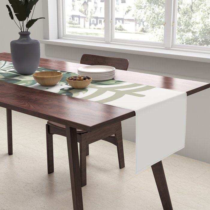 Cat and Plant 56 Table Runner Gallery Image 2