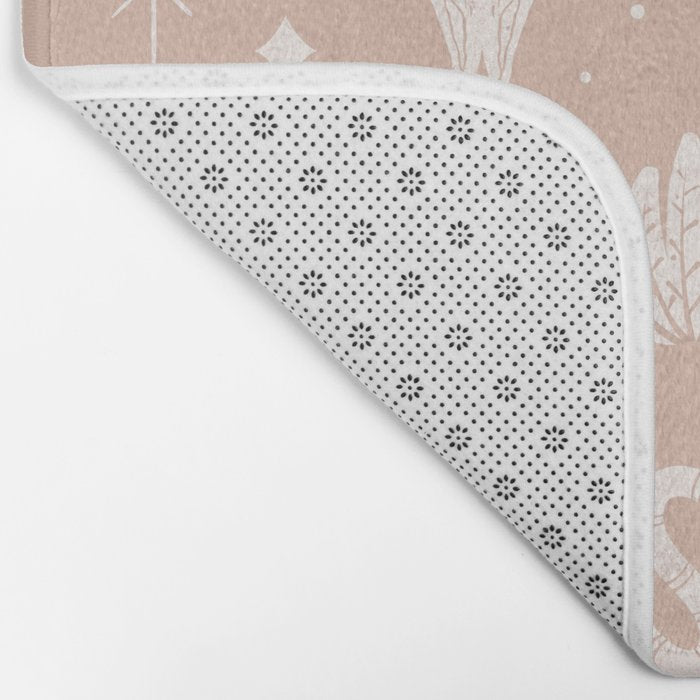 Cowboy Western Boho Earthy Pattern Bath Mat Gallery Image 2