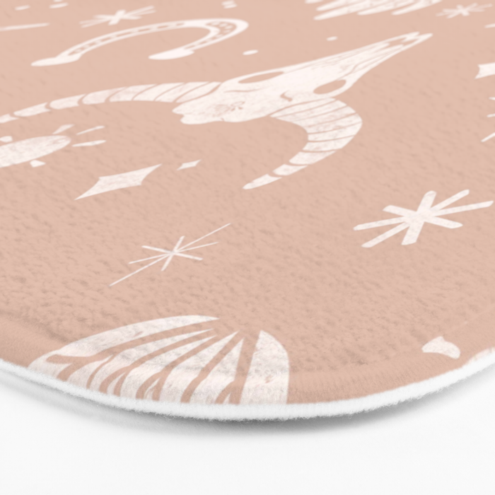 Cowboy Western Boho Earthy Pattern Bath Mat Gallery Image 3