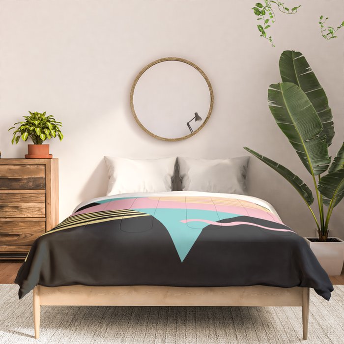 Memphis Pattern 28 / 80s - 90s Retro Comforter Gallery Image 3