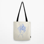 The Girl with the Flowers: Off-White Edition Tote Bag Gallery Image 2