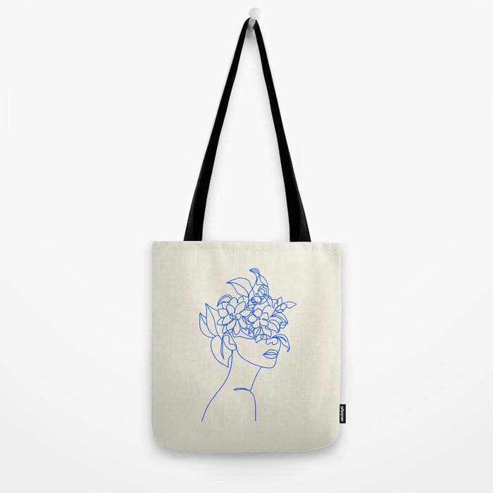 The Girl with the Flowers: Off-White Edition Tote Bag Gallery Image 2