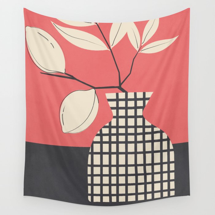 Lemon Stillness 7 Wall Tapestry Gallery Image 4