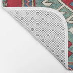 Kazak Southwest Caucasus Prayer Rug Print Bath Mat Gallery Image 2