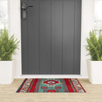 Kazak Southwest Caucasus Prayer Rug Print Welcome Mat Gallery Image 3